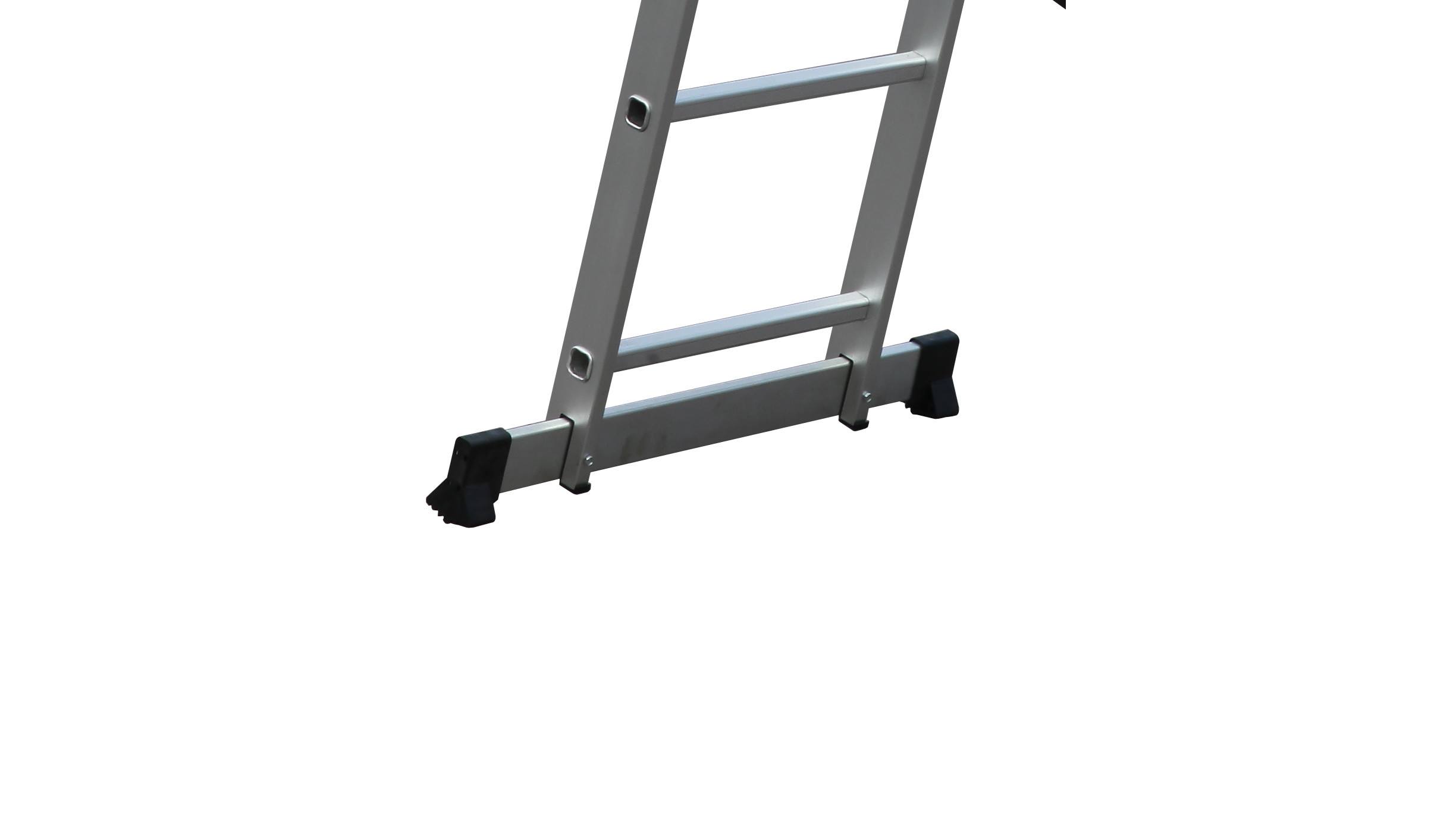 Portable 3x7 Aluminum Extension Ladder With Anti Slip Rungs Stable Performance