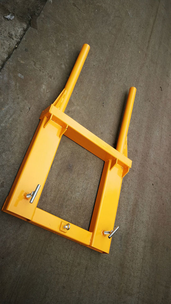 Electric Hydraulic Fork Mounted Drum Handling Equipments Barrel Hoist Clamp 300kg