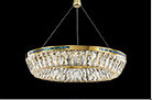 3000K To 6500K Three Ring Crystal Commercial Chandelier LED Source K9 Crystal