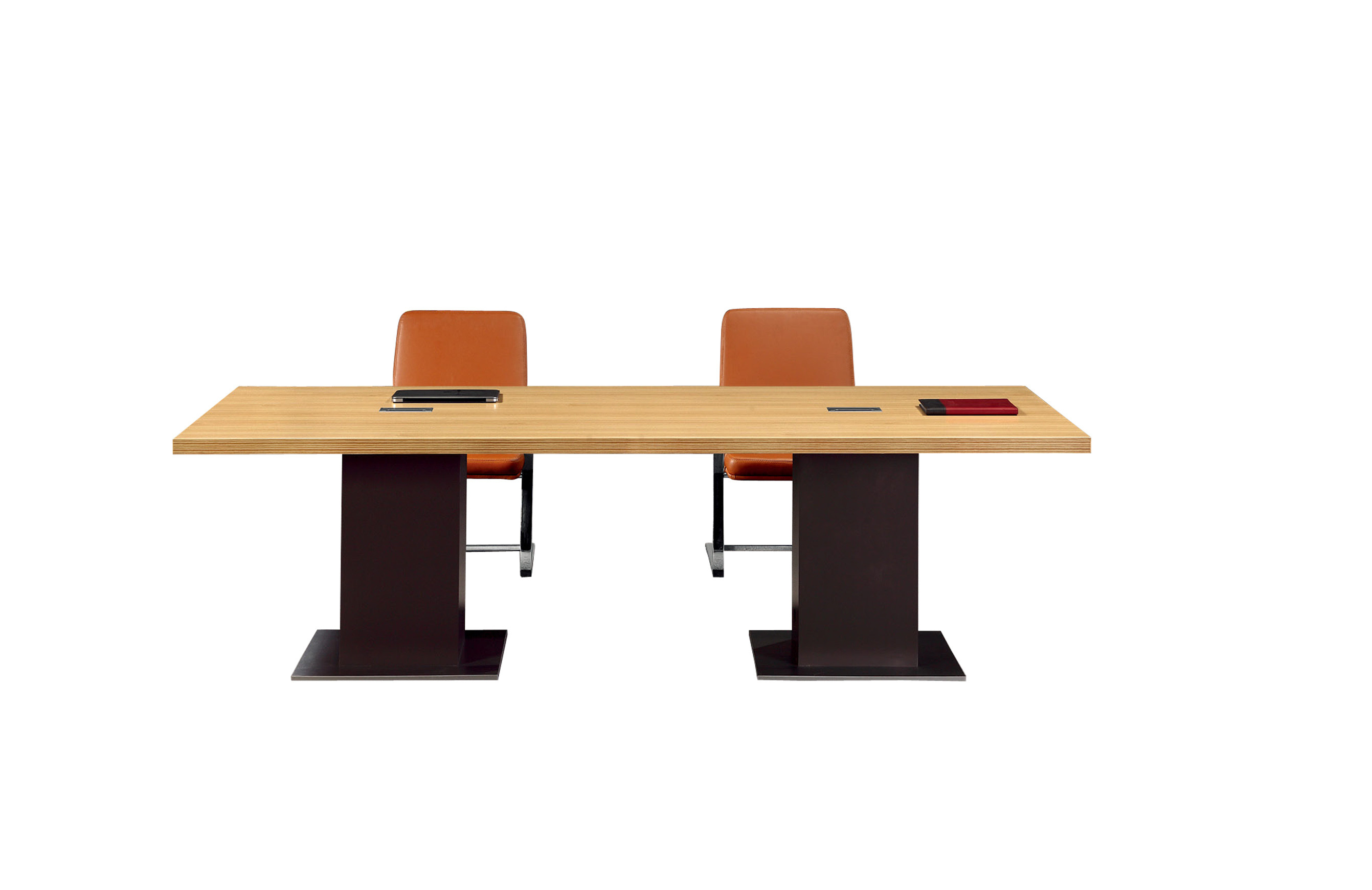 High Durability Melamine Conference Table Water Resistance Knock Down Structure