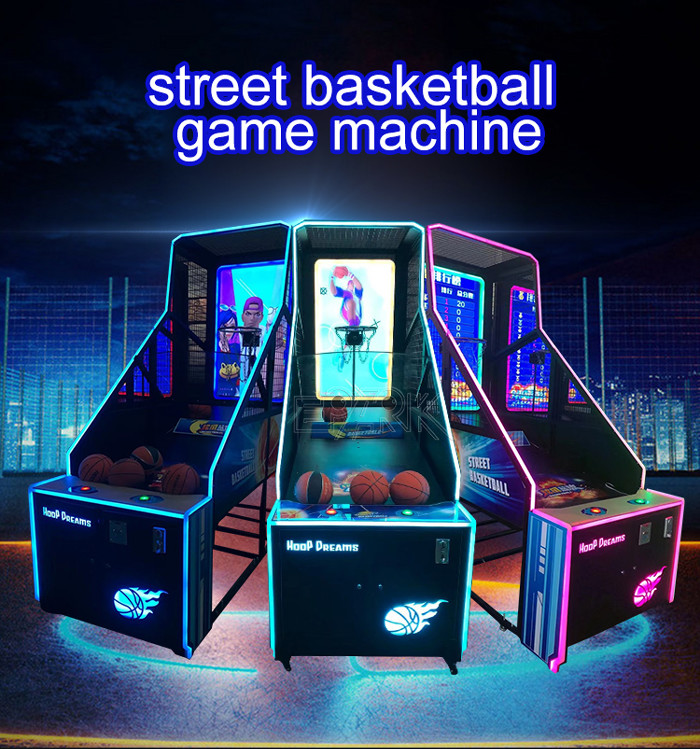 Digital Interactive Arcade Basketball Game Machine 55 Inch LCD Screen