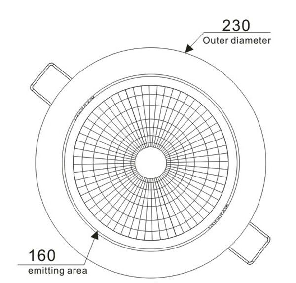 Wholesale 30W 110/230vAC 4-way COB LED Downlight Dimmable in China