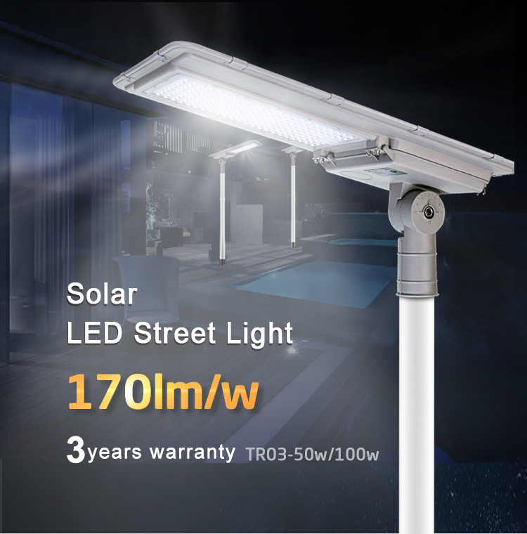 SMD3030 34000lm 200watt Solar Street Light With Lithium Battery