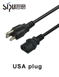 SGS 3 Prong AC Power Cord 220v UK Laptop Power Cord With Fuse