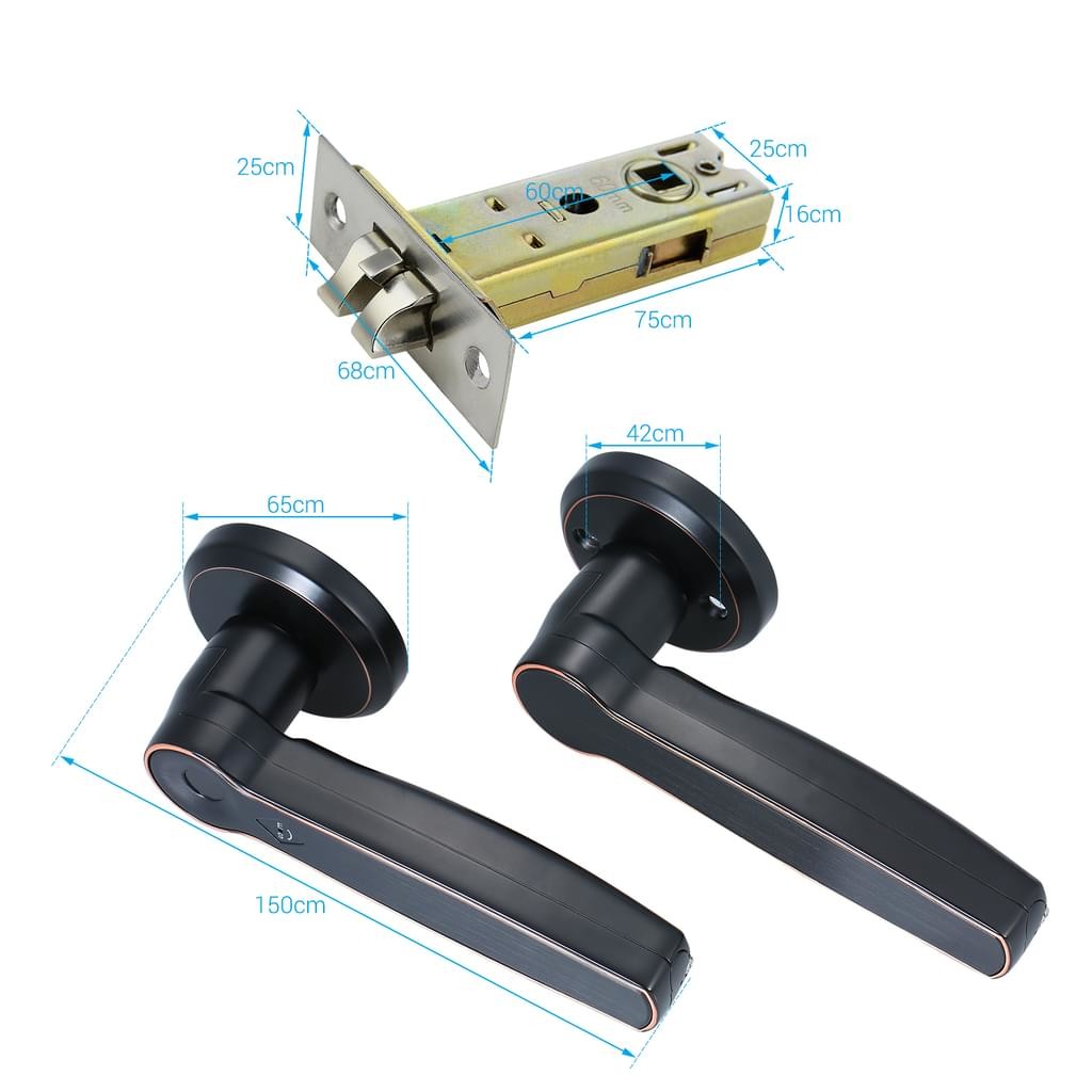 Fingerprint Bedroom Smart Electronic IP55 Keyless Door Locks