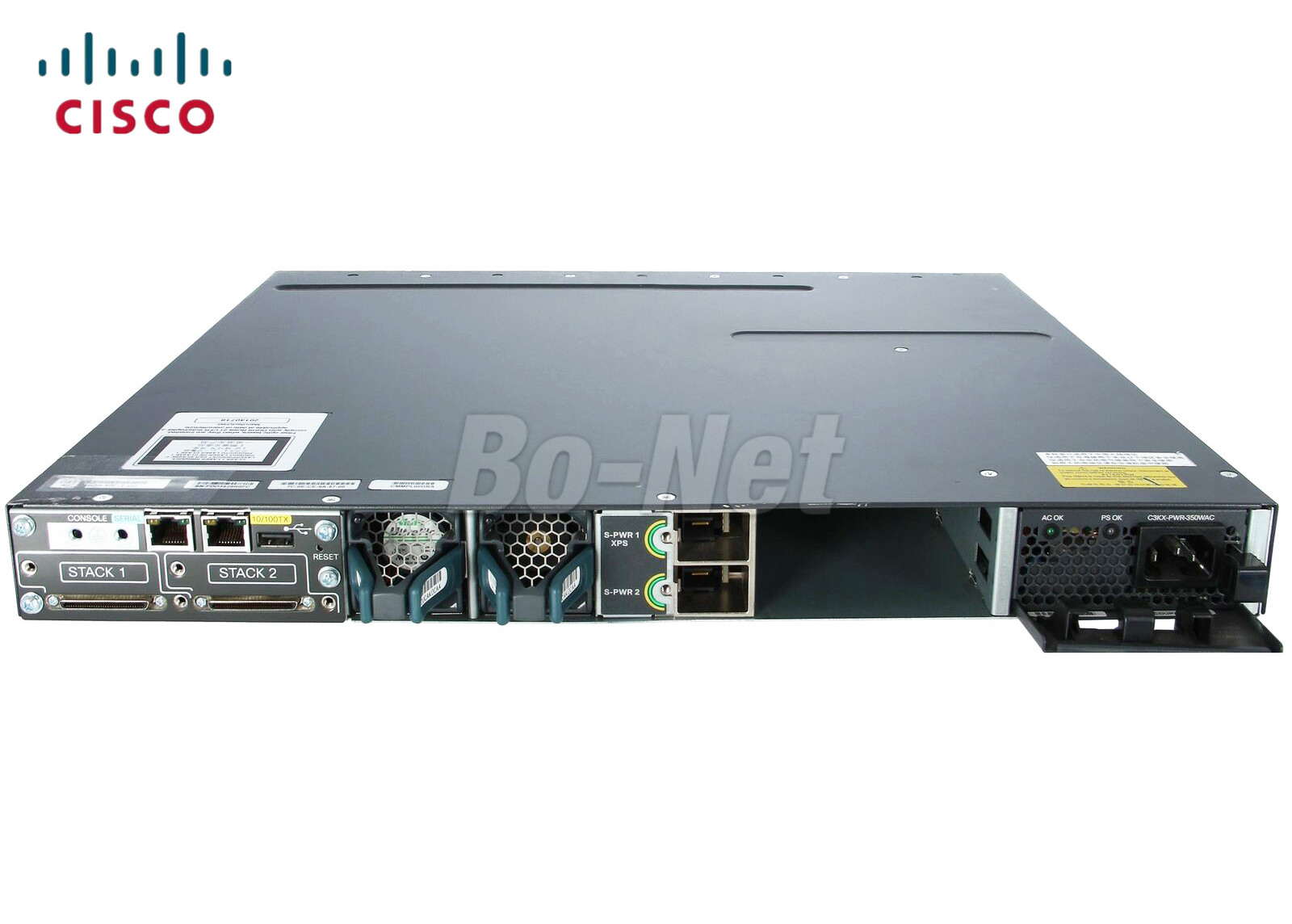 350 Watt Cisco Gigabit Switch WS-C3750X-12S-E 3750X 12 Port GE SFP IP Services