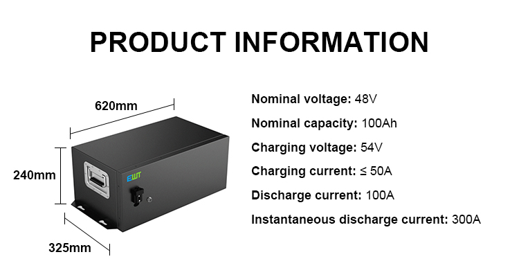 AGV Lifepo4 Lithium Battery 48v 100ah Lithium Iron Phosphate Car Batteries