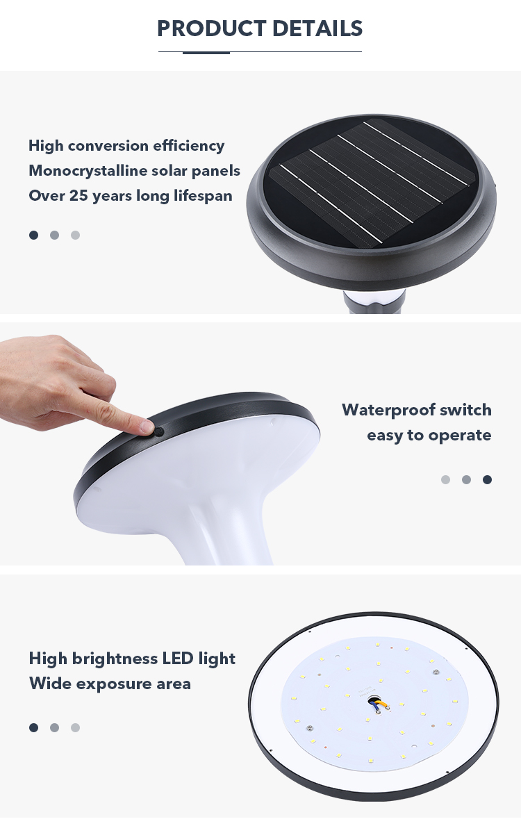 Exterior Wireless Metal Solar Wall Mounted Solar Light IP65 Waterproof For Courtyards