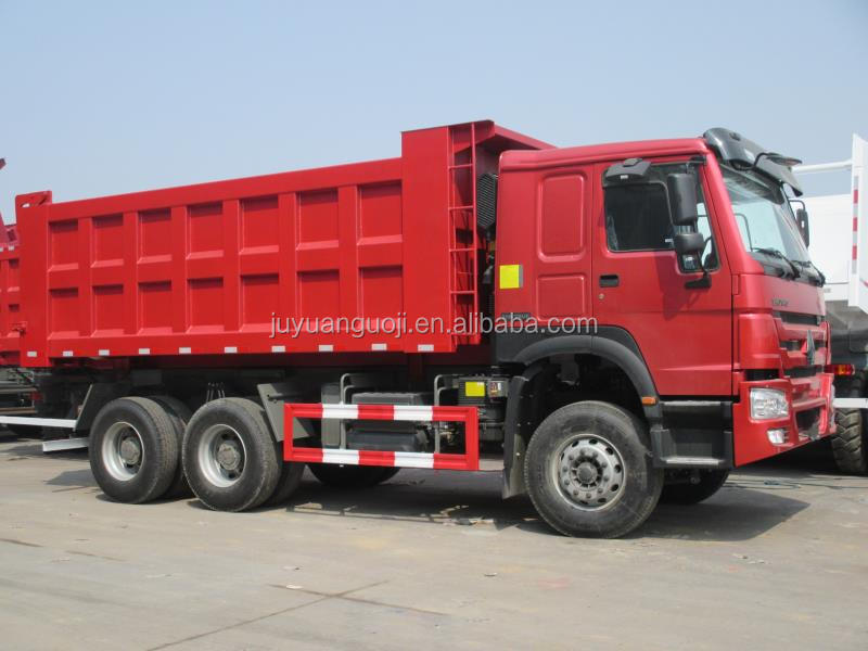 HW76 Cab WEICHAI Engine 371 Hydraulic Cylinder Dump Truck and 40 Ton Sand Tipper Trucks