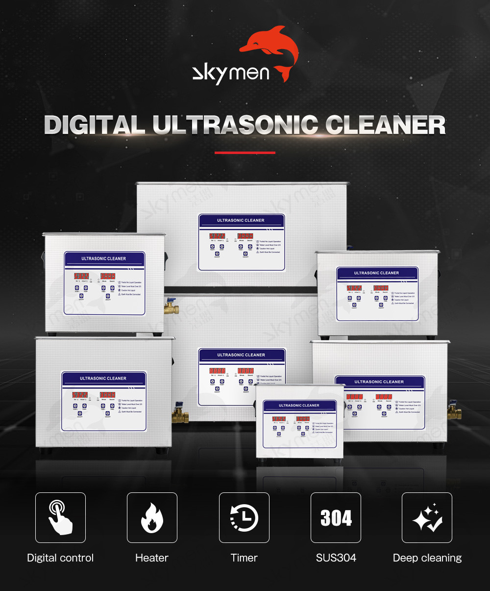 3.2l 120w flat digital operation mode ultrawave ultrasonic cleaner with digital timer&heater