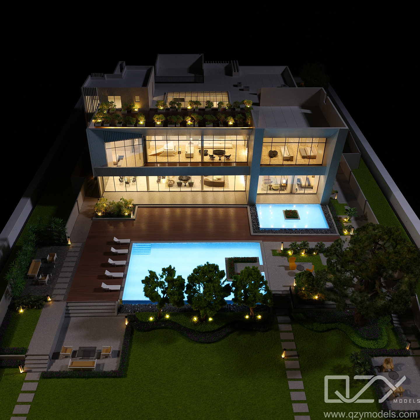 1/50 Cavali Villa Model Maker Architecture Moriyama House Model Saudi Arabia
