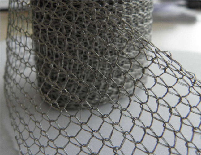 1mm Titanium Knitted Wire Mesh Filter 0.18mm Thickness Color Customized