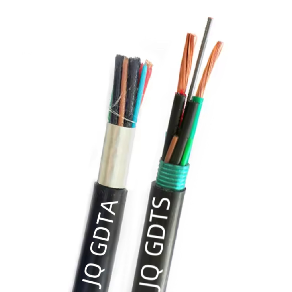72 Core Fiber Cable With Power Wire Photoelectric Composite Fibre Optic Cable Gdts Hybrid Fiber Optic Cable