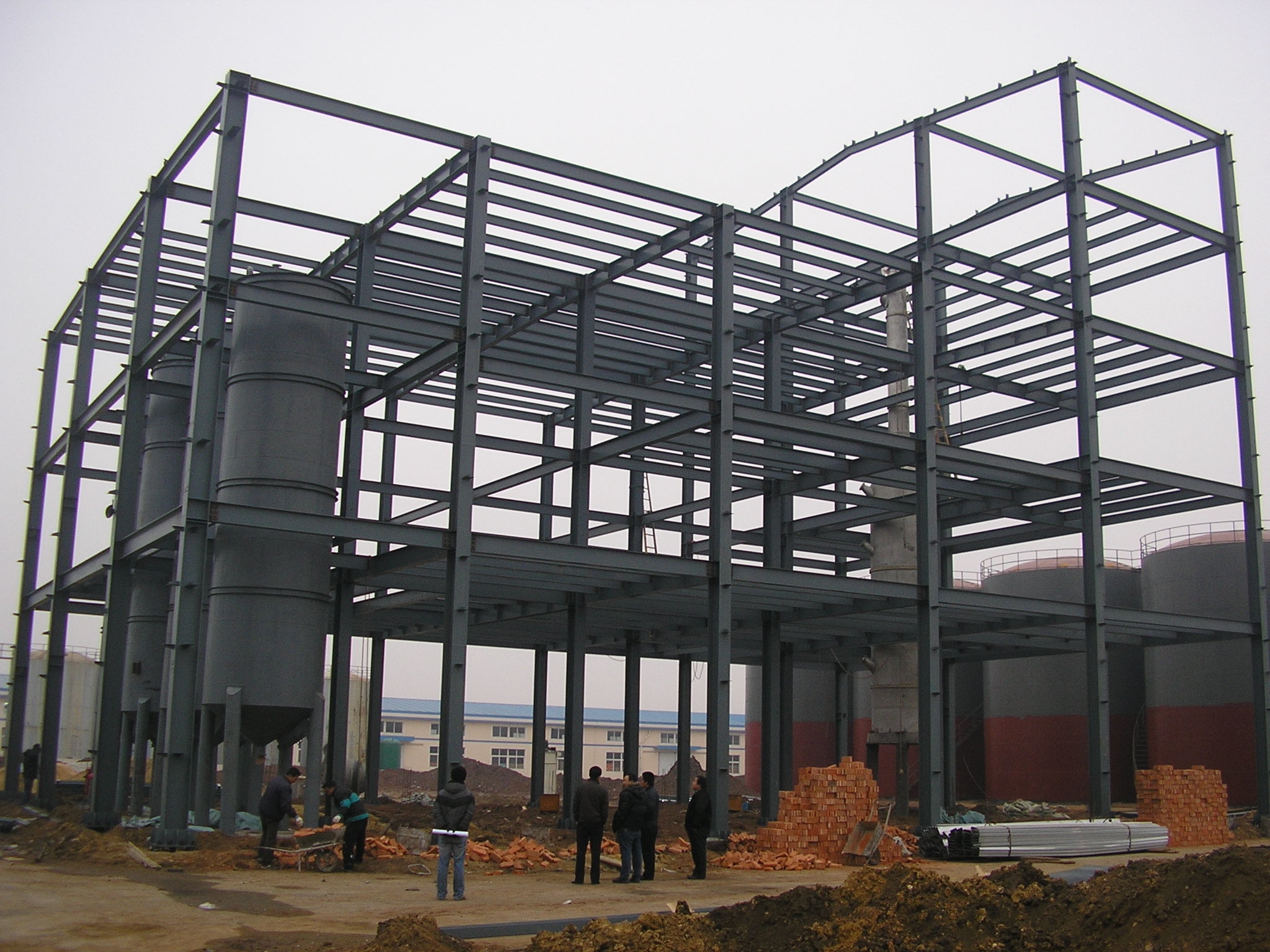 Steel Frame Pre Engineered Building Warehouse Workshop CE EN1090