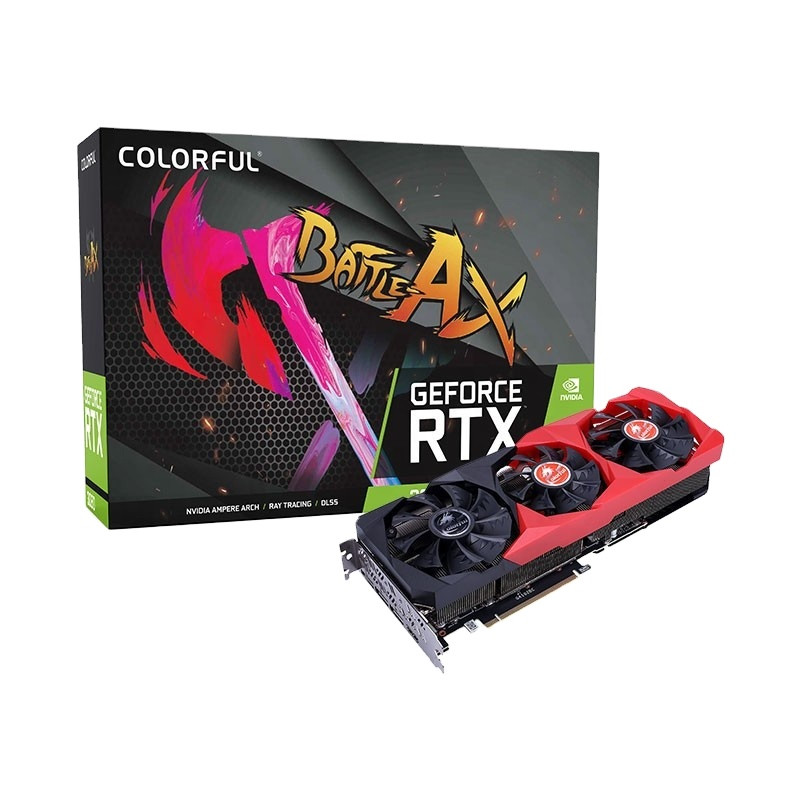 Colorful Battle Ax Graphic Card RTX 3090 24GB VGA GPU Mining Game Gamer Vedio Card