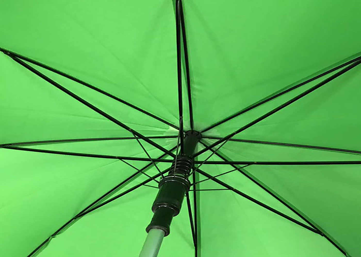 Aluminum Bone Pongee Umbrella , Self Opening Umbrella Rustproof Lightning Resistant