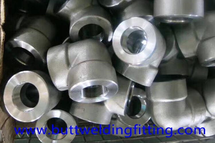 Forged Pipe Fittings UNS S32750 90D Socket Welded Elbow ASME B16.11