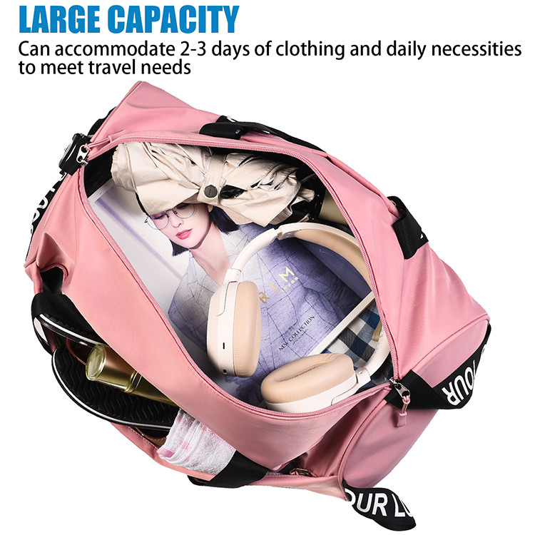 Custom Large Fitness Travel Duffle Bag Waterproof Polyester Mens Sports Gym Duffel Bag