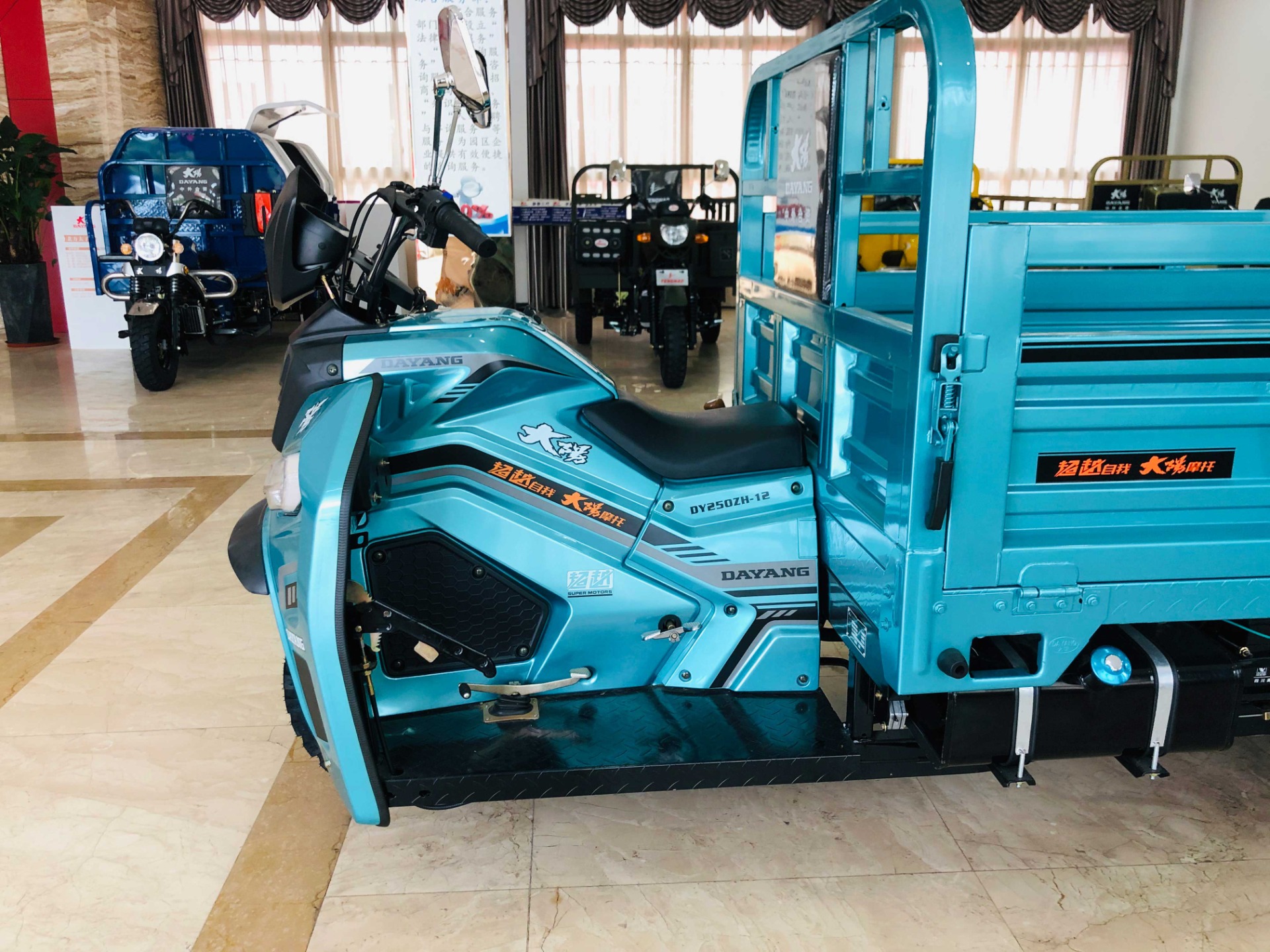 250CC Gasoline Motorized Cargo Tricycle with Big Load Capacity and Stability