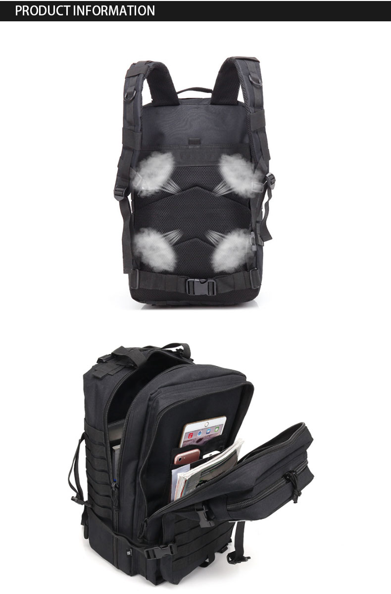 Comfortable Soft Handle Oxford Rucksack for School Travel Camping Training