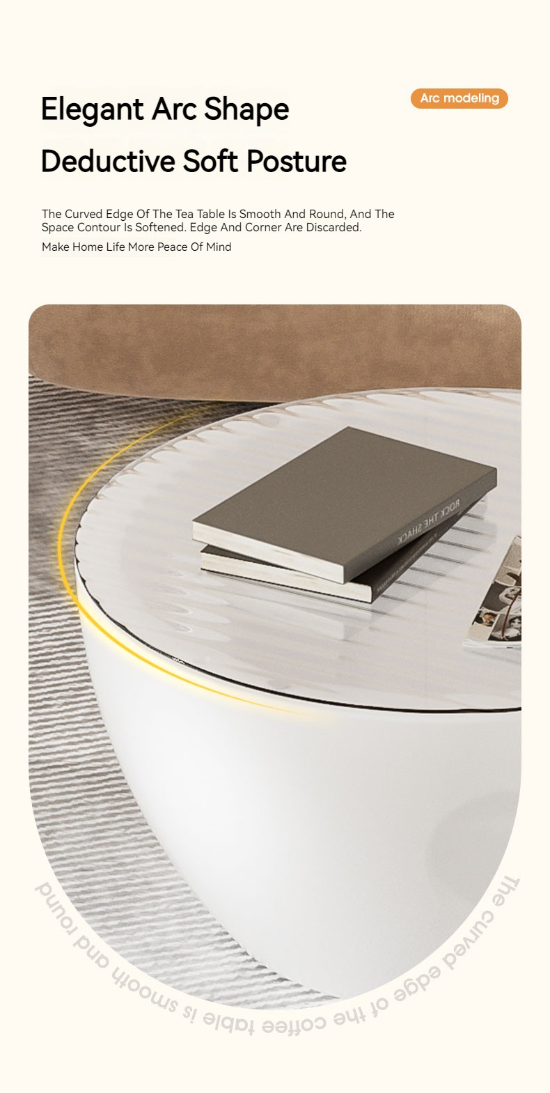 UV Resistant Sleek Round Rotational Molded Furniture For Indoor / Outdoor Easy To Clean