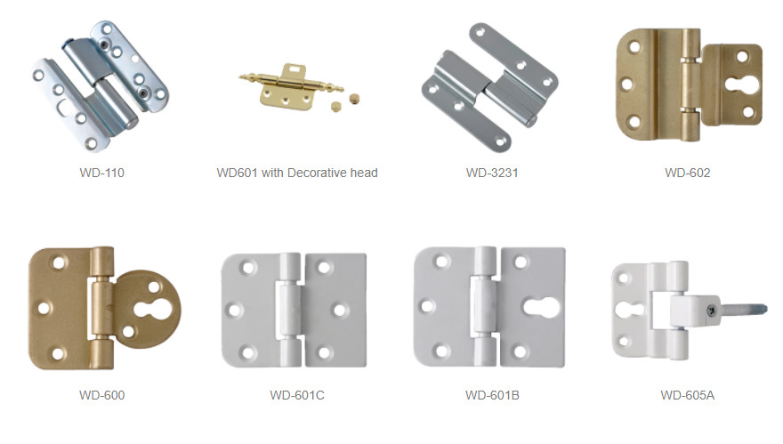 Zinc Powder Coated Gate Hinges Black Alloy Steel Lightweight Nice Looking