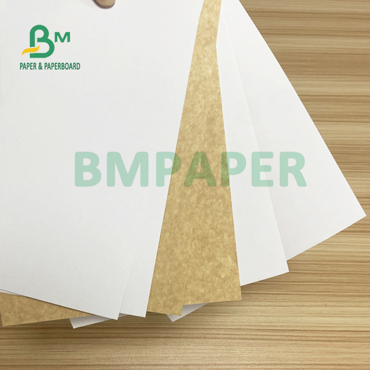 270gsm Clay Coated Kraft Back CCKB Paper Board For Takeout BoxesTear Resistant