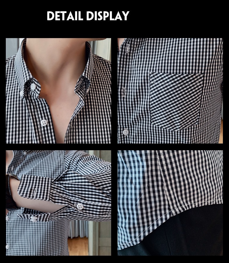 Custom Polyester Solid Cotton Formal Shirts Long Sleeve Slim Fit For Men Professional