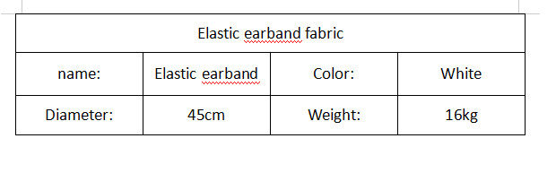White 45cm Elastic Ear Loop Material for mask PP medical grade