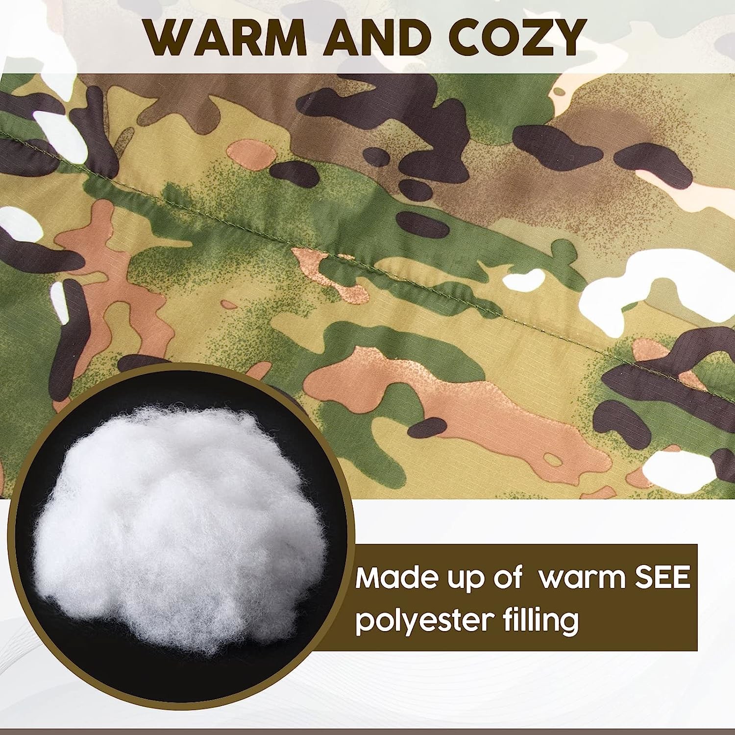 Envelope Military Sleeping Bags, Compression Sack for Cold Weather Travel, Camping, Hiking, Outdoor, Backpacking