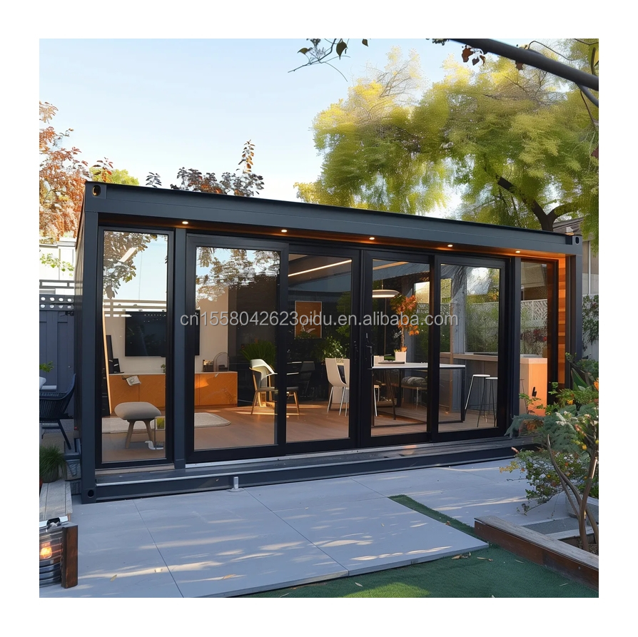 Aluminum Alloy Windows EU 20 FT Prefabricated Steel Container House for Outdoor Living in Residential Forest Tiny Houses