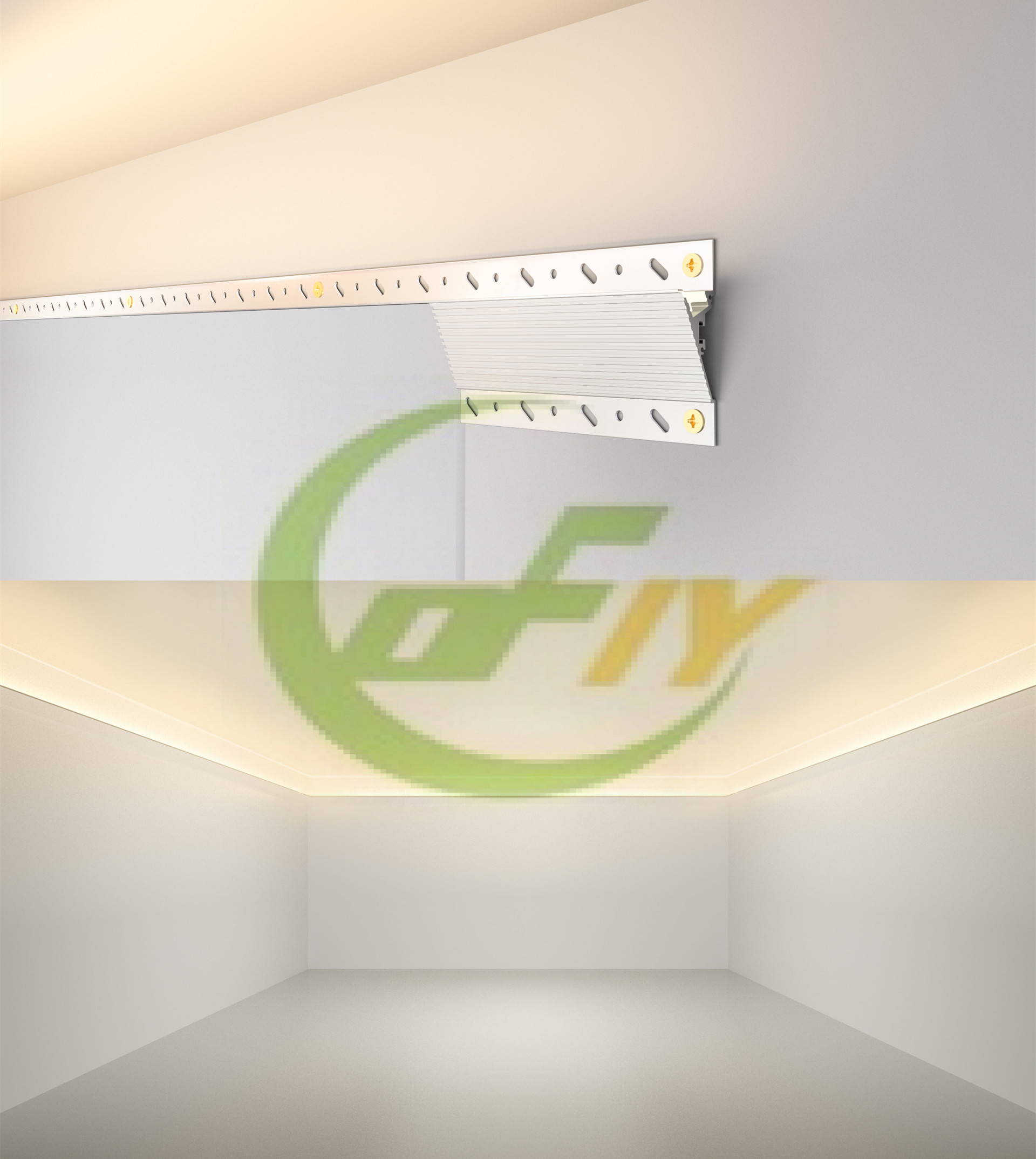 Oxidized Silver Gypsum Drywall LED Profile Anodized Aluminium Alloy Anti Corrosion