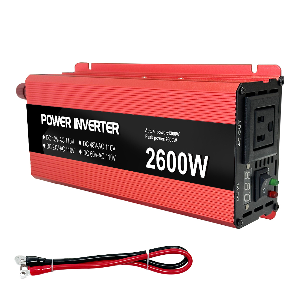 1300W 2600W Peak 12V 24V 48V 60V Pure Sine Wave Power Inverter