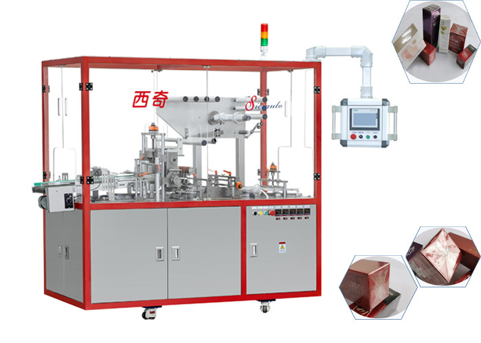 Buy cheap 5kw Servo Cellophane Box Wrapping Machine , Lotion Over Wrapper Machine product