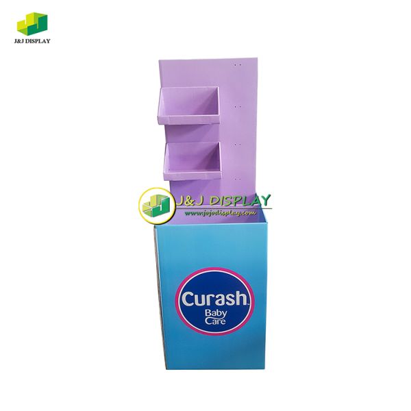 Knock Down Floor Display Stand Eco Friendly Sustainable for Health Care Product