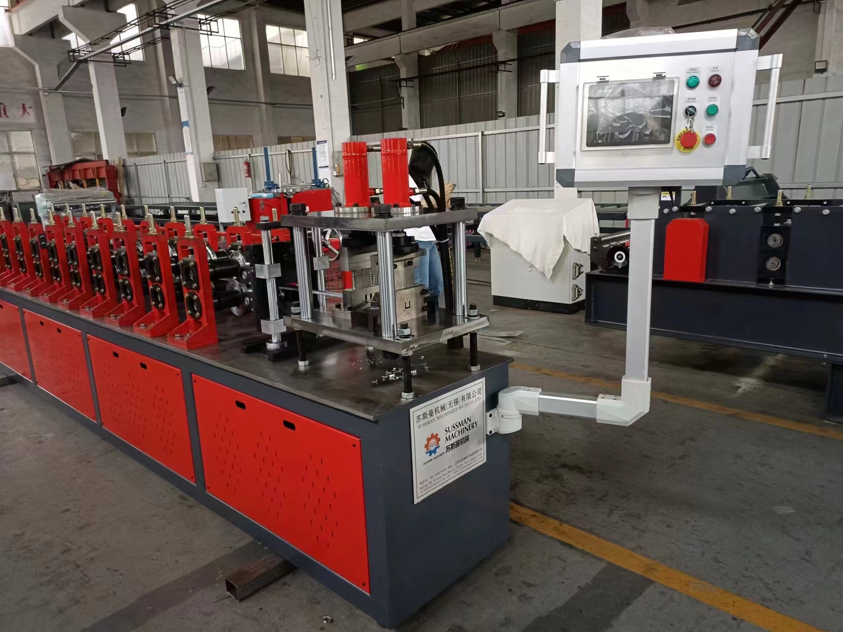 0.6-1.0mm Galvanized Steel U Shape U Channel Stud And Track Roll Forming Machine