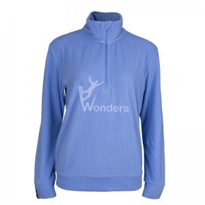 Buy cheap Recycled Womens Breathable Fleece Jacket 1/4 Zip Up Placket Open product