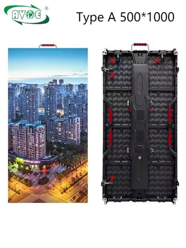 Type A P3.91 Outdoor Rental LED Display Screen Type A 3840Hz 500*500mm Cabinet Corner Protection