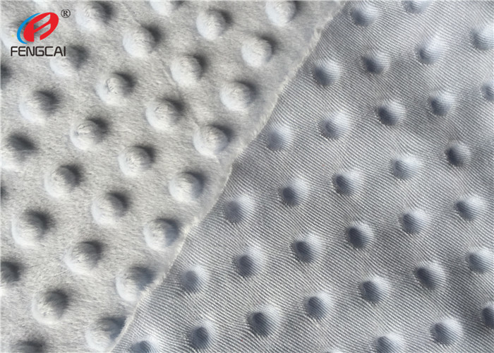 1mm Pile 100% Polyester Minky Dot Blanket Fabric Minky Plush Fabric