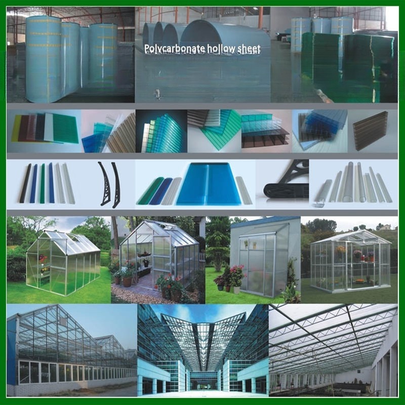 6mm-14mm Thickness PC Honeycomb Sun Panels Hollow Sheets For Roofing