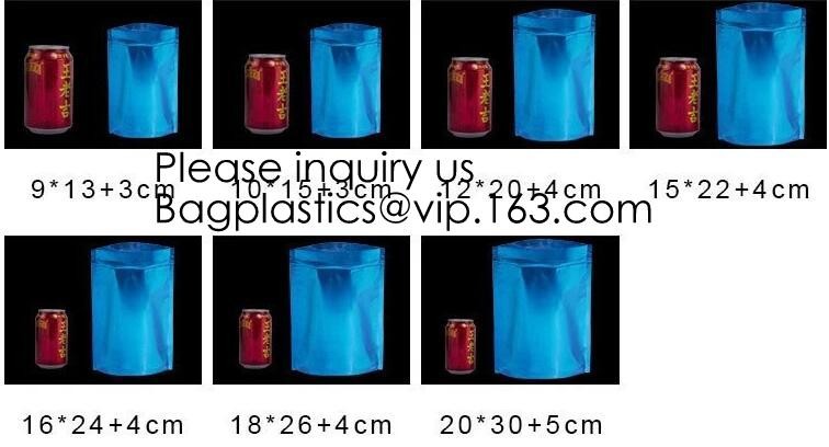 Heat Seal Flat Pocket Mylar Foil Open Top Packaging Bags Coffee Tea Food Storage Aluminum Foil Vacuum Pouch Bag bagease