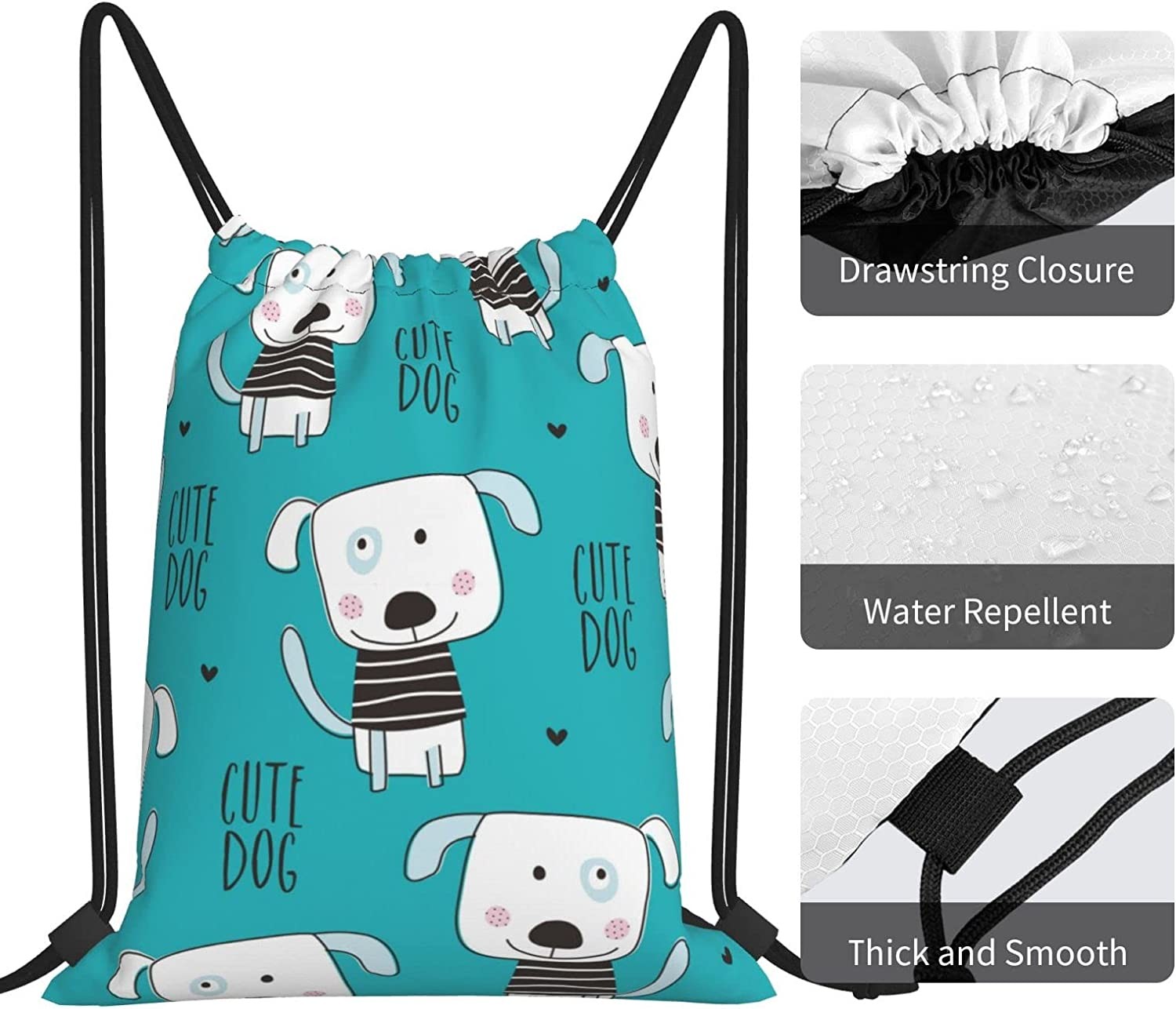 Waterproof And Lightweight Drawstring Backpack Drawstring Bags For Kids
