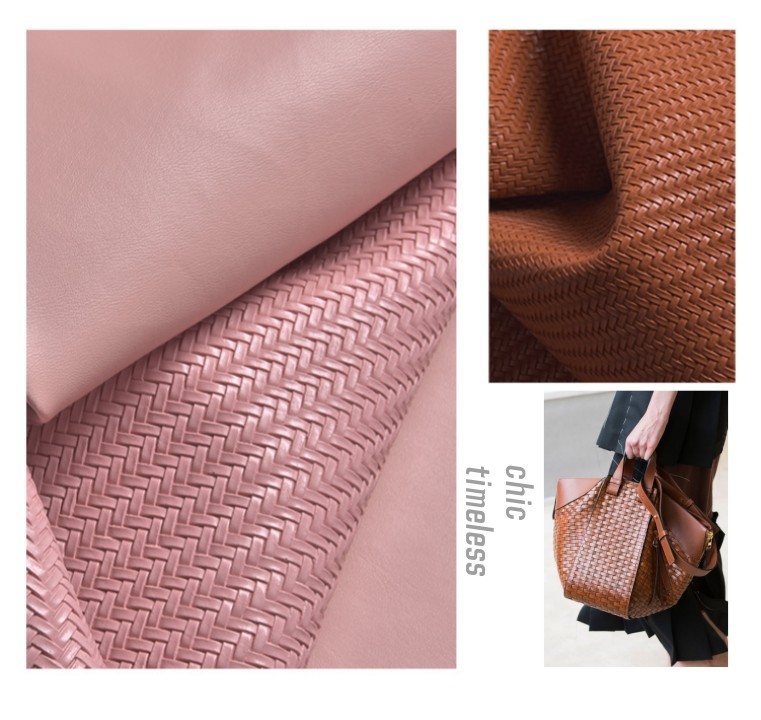 1.2mm Straw Mat Woven Pattern PVC Leather fashion handbag home decoration shoe material