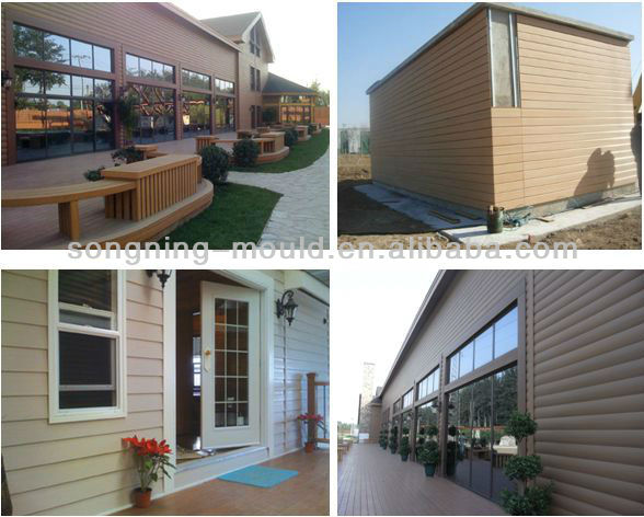Wood Texture WPC Clapboard for Wall Decoration Guaranteed to Stay Vibrant in Any Climate
