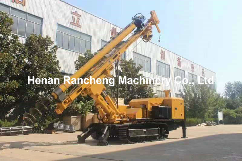 Crawler Mouted Rotary Drill Rig 132KW Engine Micro Pile Drilling Rig Machine