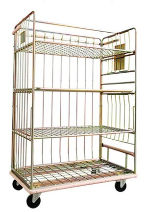 Euro Warehouse Logistic and Storage Cart with Shelf manufacture factory