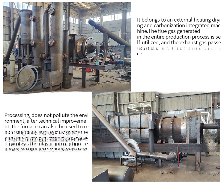 Wood Charcoal Production Activated Carbonizing Furnace with Stainless Steel 220V 5000