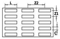 Slot Hole Perforated Metal, 2*20mm Hole Size With 0.8 to1.5mm Thickness