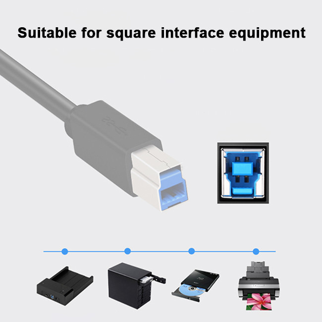 USB 3.0 Printer Data Cable 1.8 Meters 28AWG 24AWG A B