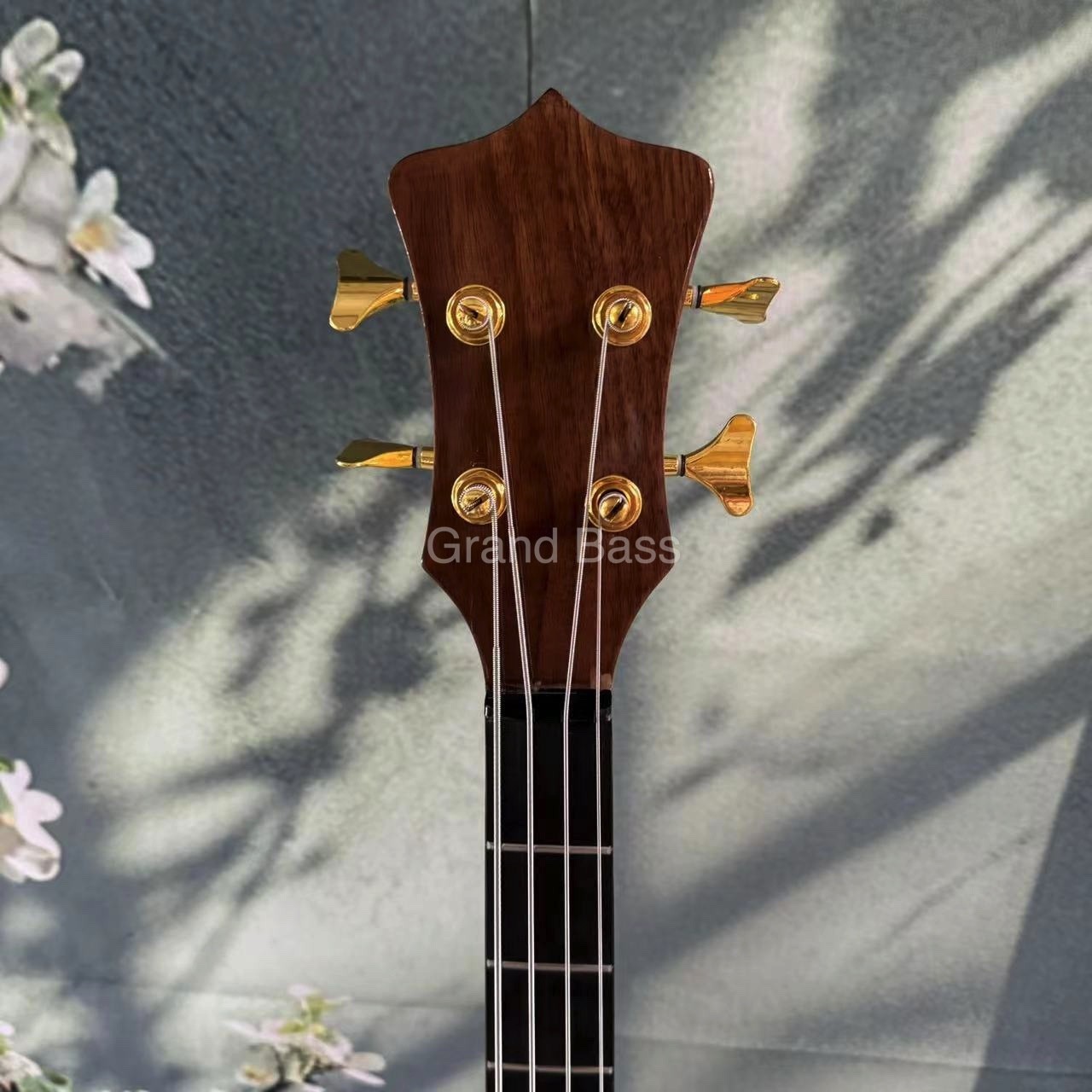 Custom Grand Mark King Deluxe Style Burst Neck Through Body 4 Strings Electric Bass ALEMBIC TYPE